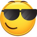 Emoticon Smiley with Sunglasses