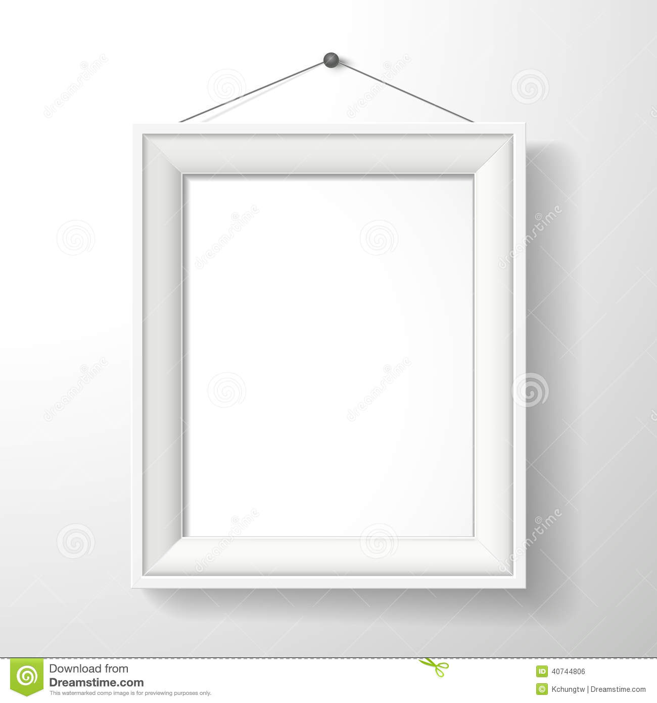 Empty White Frames On Walls