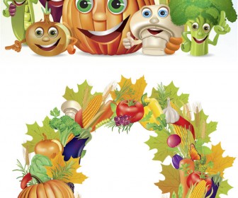 Fall Vegetables Clip Art