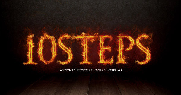 Fire Text Effect Photoshop Tutorial