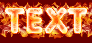 Fire Text Effect Photoshop Tutorial