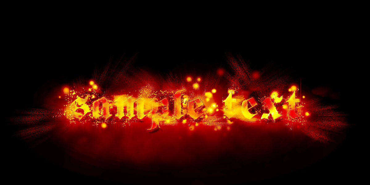 Fire Text Effect Photoshop