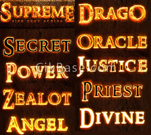 Flame Style Fonts Free Photoshop