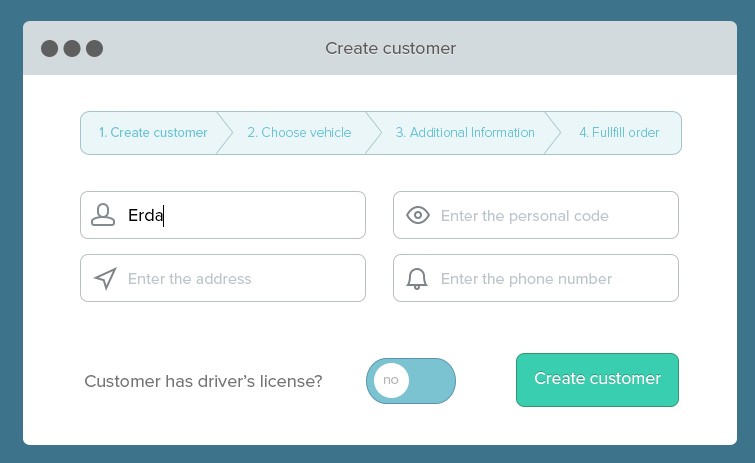 Flat UI Design Forms