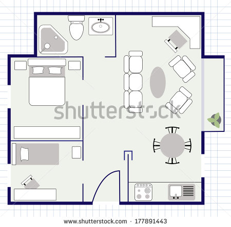 Floor Plan with Furniture