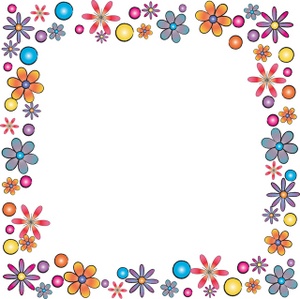 Flower Border Design Clip Art