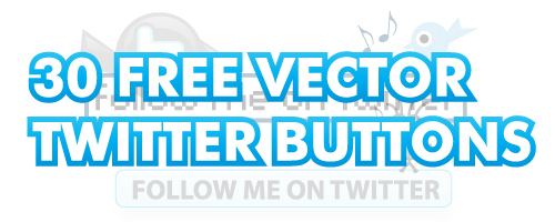 Follow Us On Twitter Button Vector