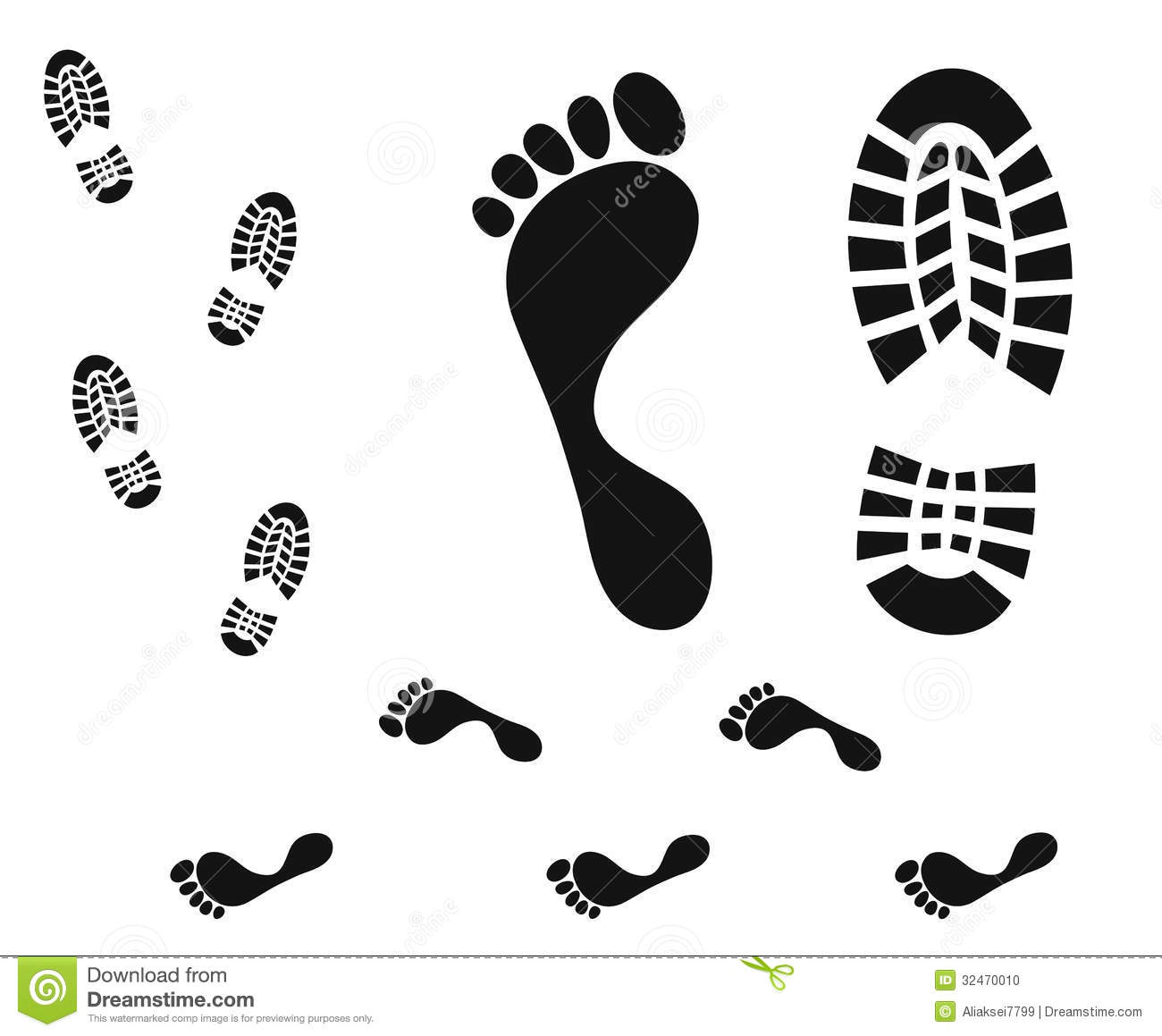 Footprint Clip Art Vector