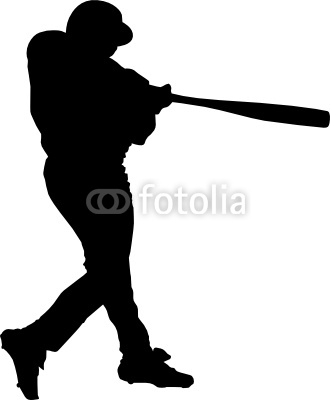 Free Baseball Player Silhouette