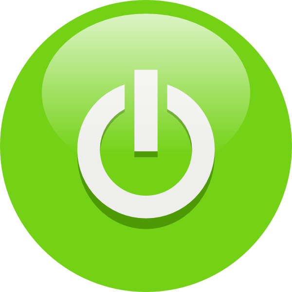 Free Green Computer Power Button On Off Symbol Free Green Computer Power Button On Off Symbol