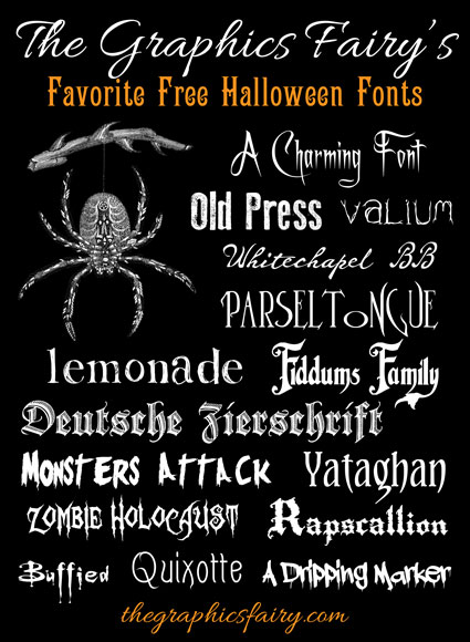 Free Halloween Fonts Free Halloween Fonts