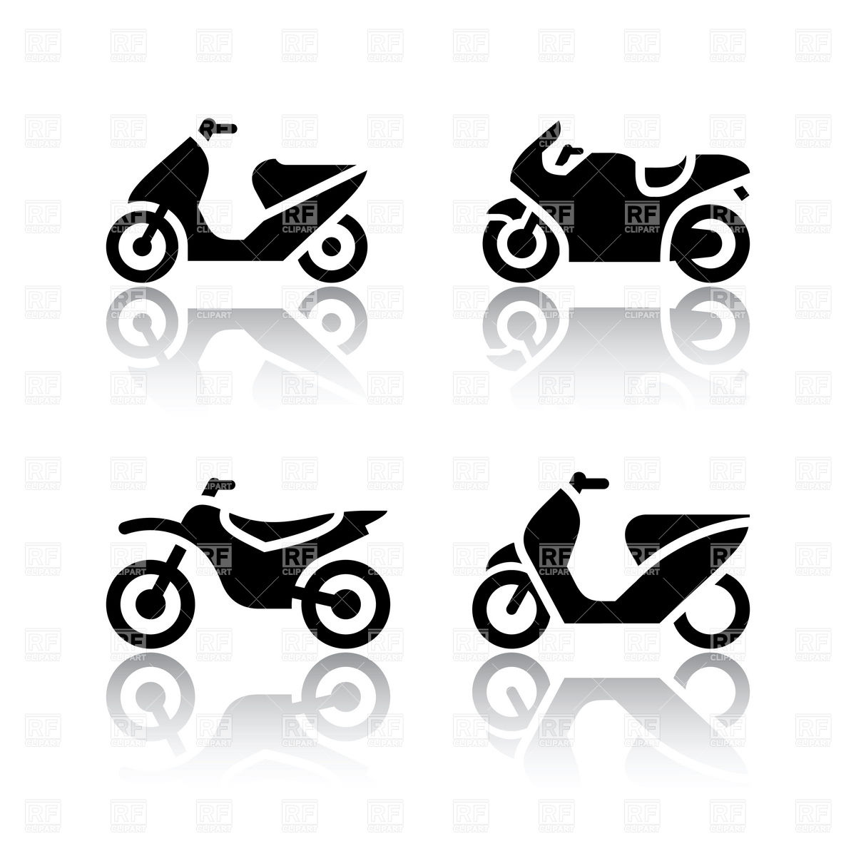 Free Motorcycle Vector Clip Art