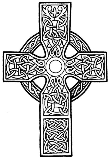 Free Printable Celtic Cross Coloring Pages