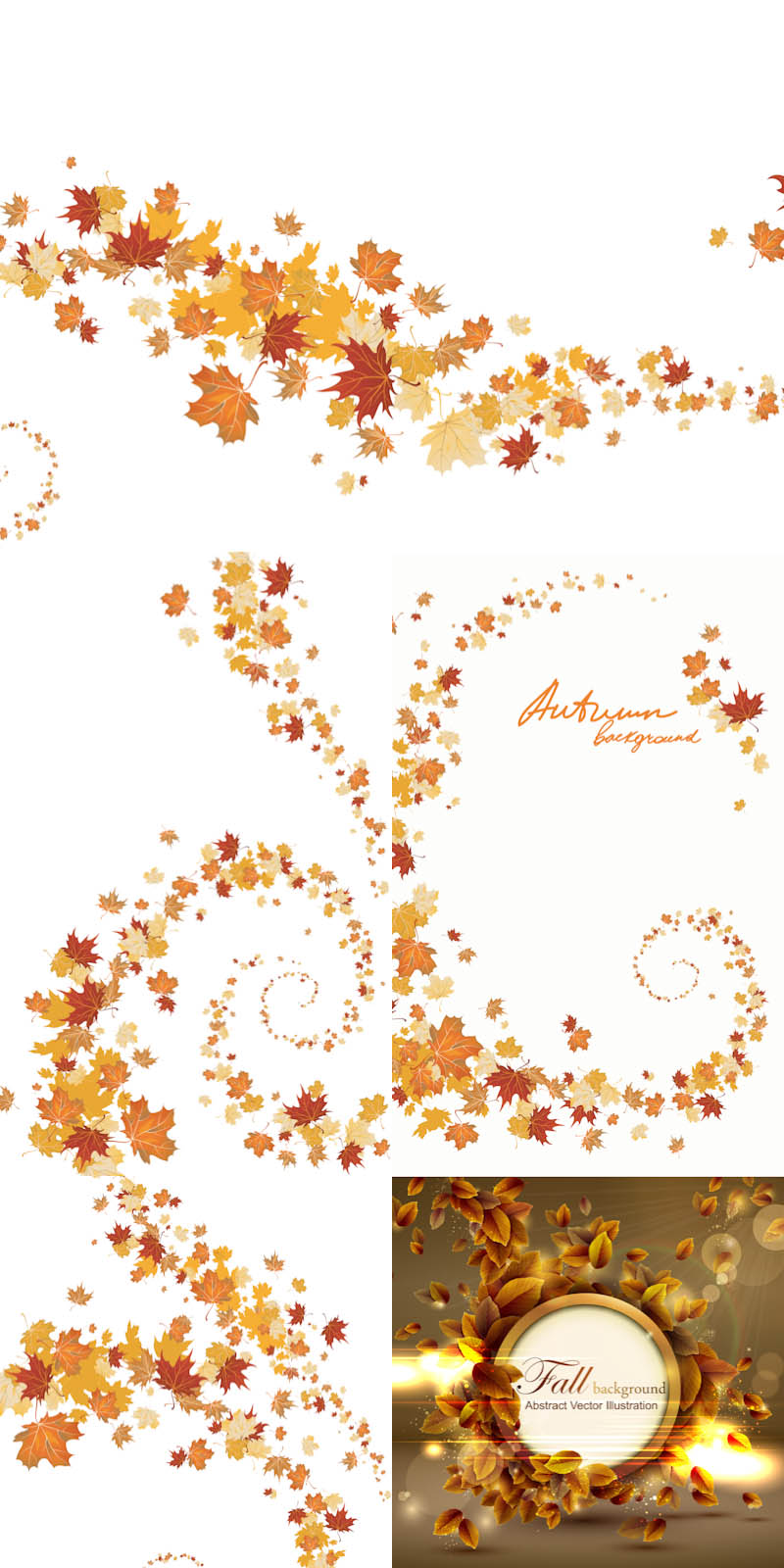 Free Vector Background Fall Autumn