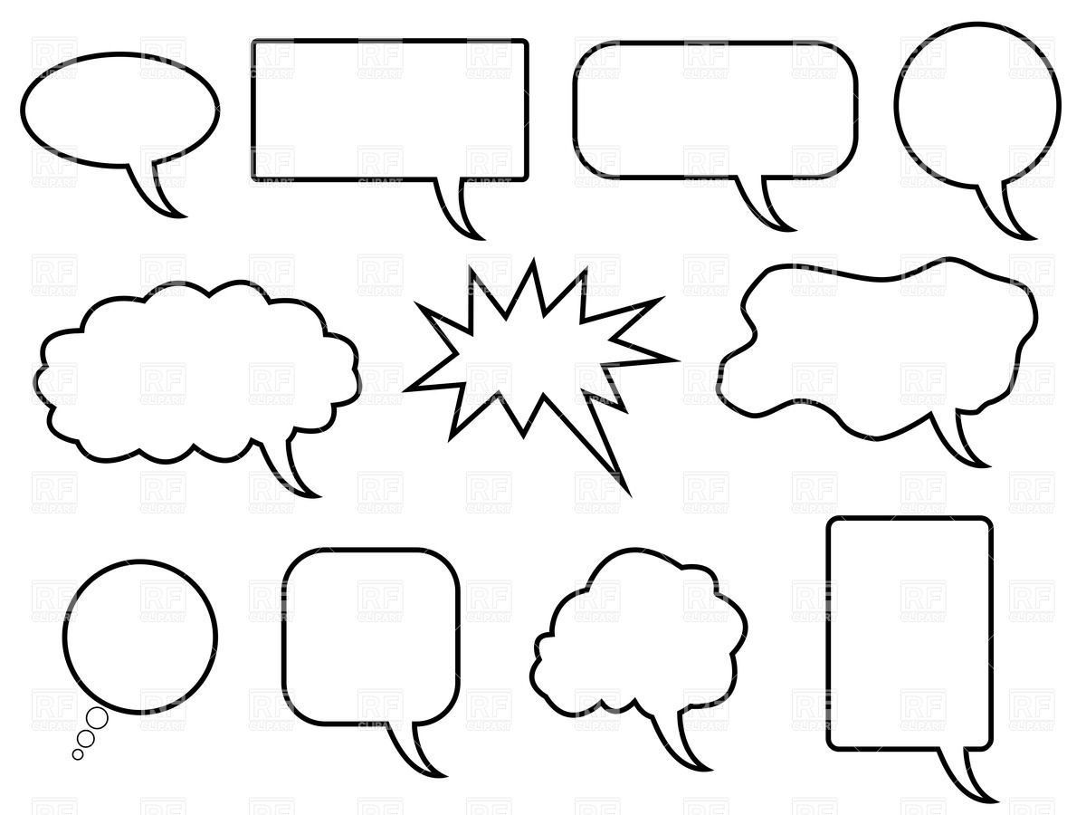 Free Vector Cartoon Speech Bubbles