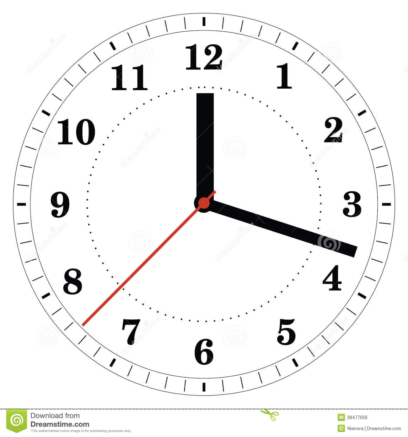 Free Vector Clock Face