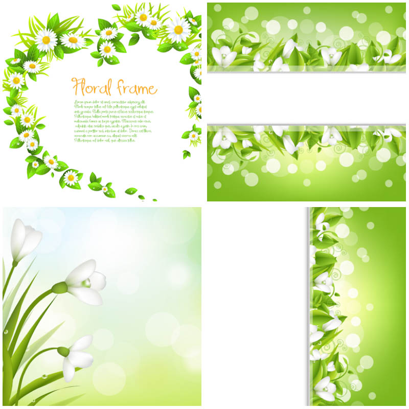 Free Vector Green Picture Frame