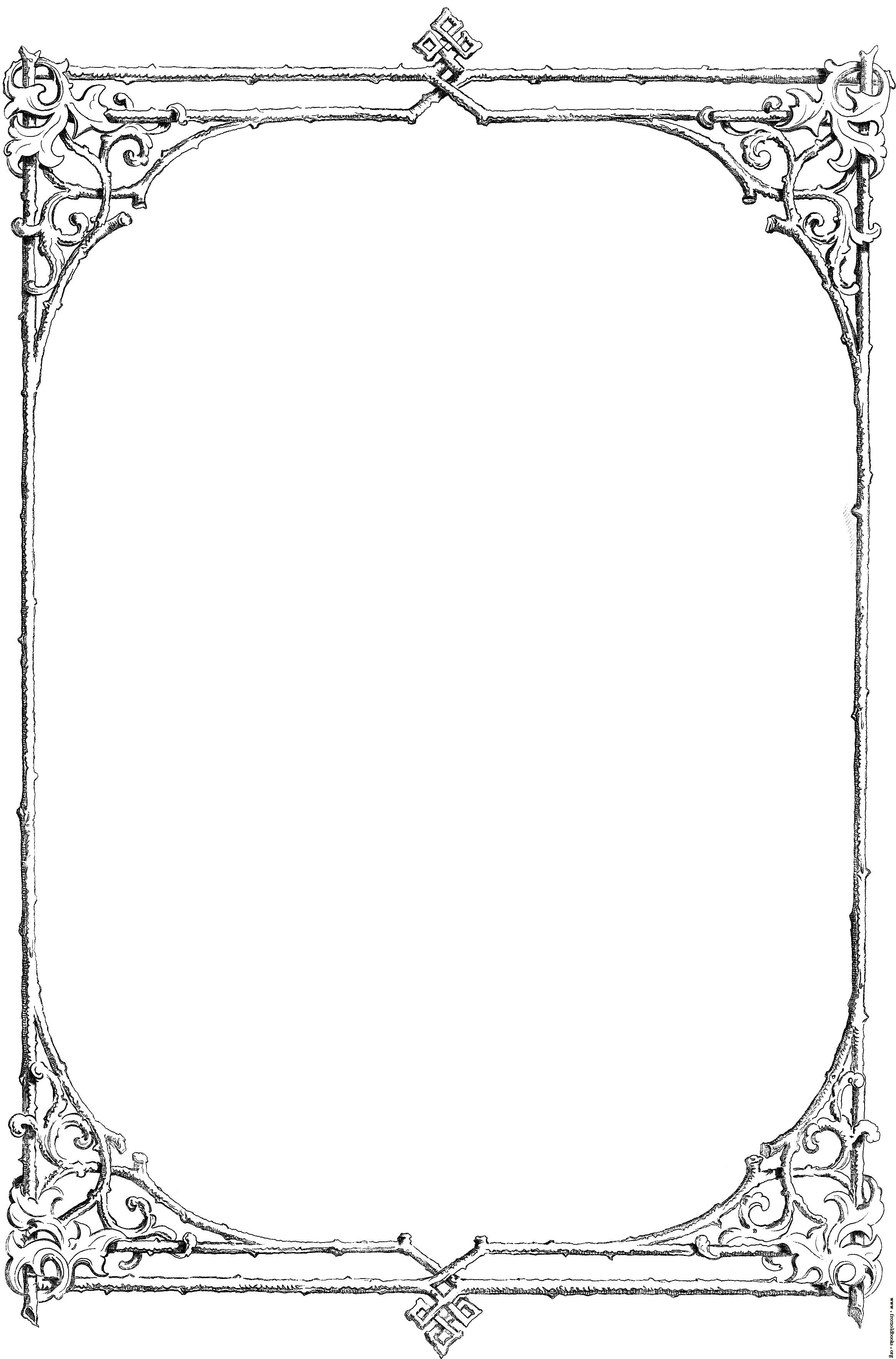 Free Victorian Borders Clip Art