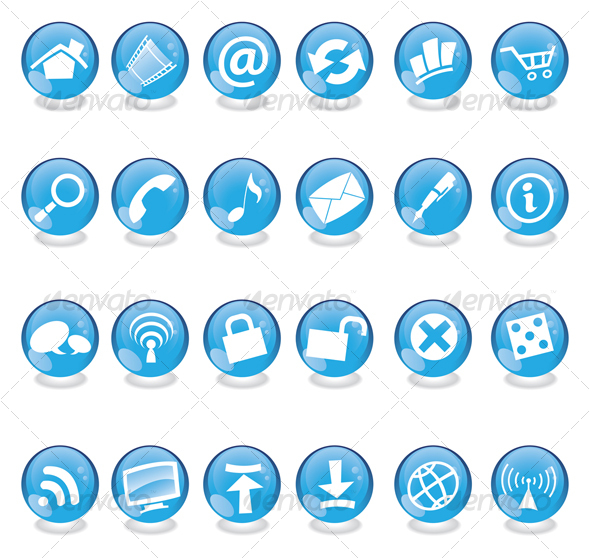 Free Web Icons Blue