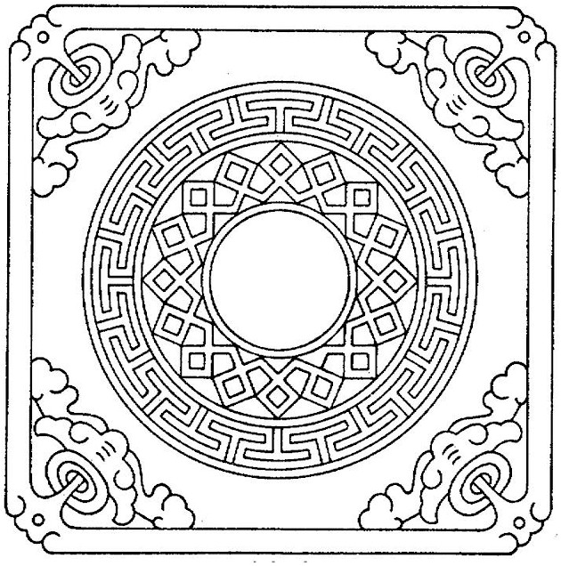 Geometric Shapes Coloring Page