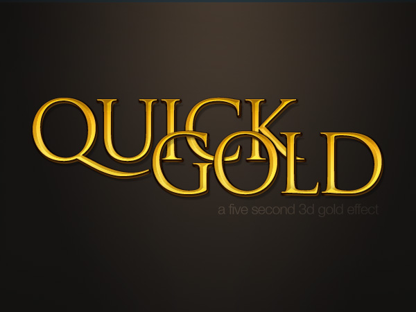 Gold Text Effect Photoshop Tutorial Gold Text Effect Photoshop Tutorial