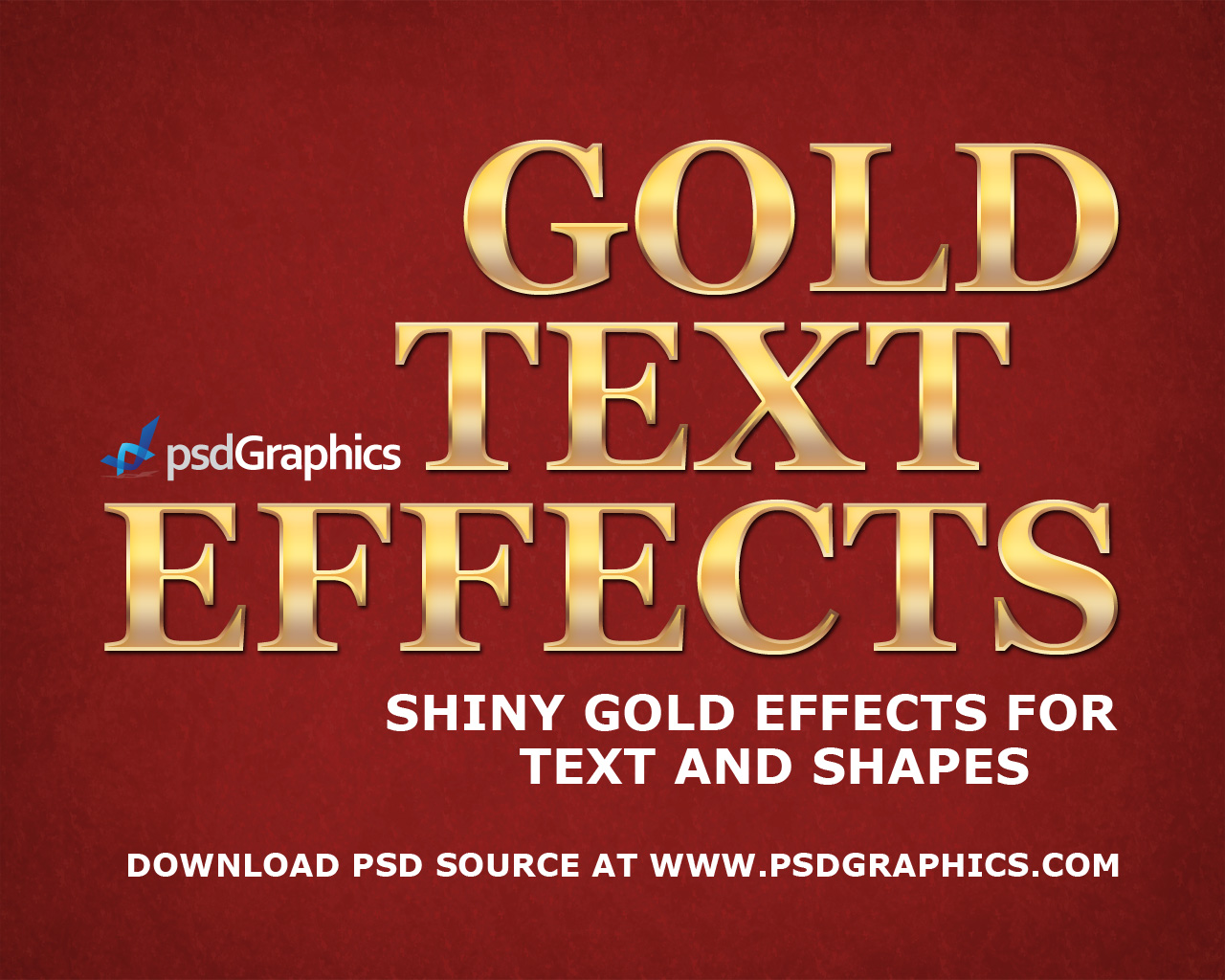 Gold Text Effect Photoshop