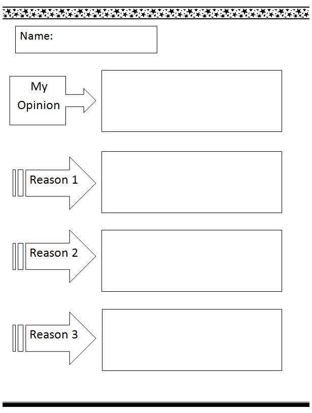 Grade Opinion Writing Graphic Organizer Grade Opinion Writing Graphic Organizer