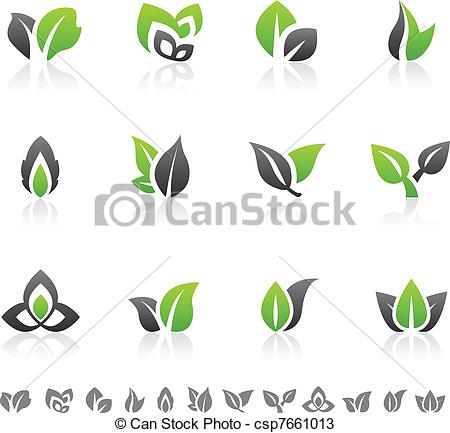 Green Leaf Clip Art Designs