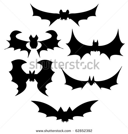 Halloween Black Bat Vector