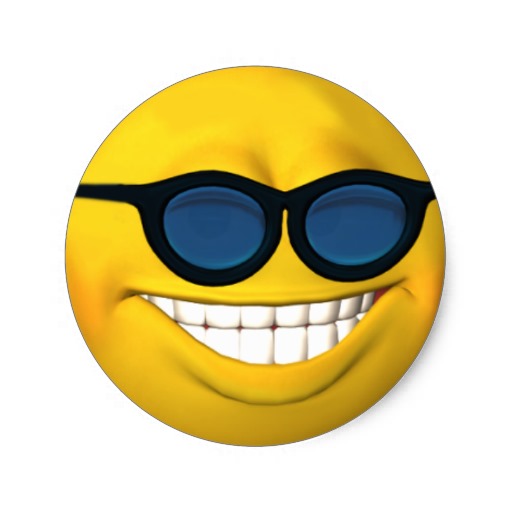 Happy Smiley Face with Sunglasses