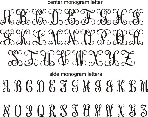 Interlocking Vine Monogram Font Free Interlocking Vine Monogram Font Free