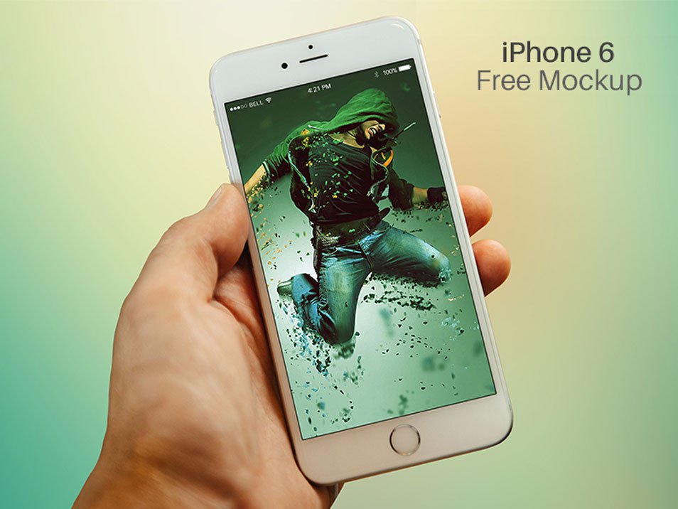 iPhone 6 Hand Mockup PSD iPhone 6 Hand Mockup PSD