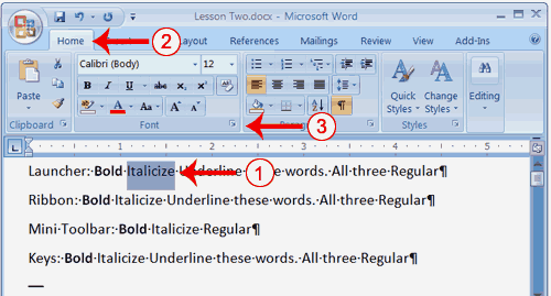 Italicize Text On Microsoft Word What Does the Mean
