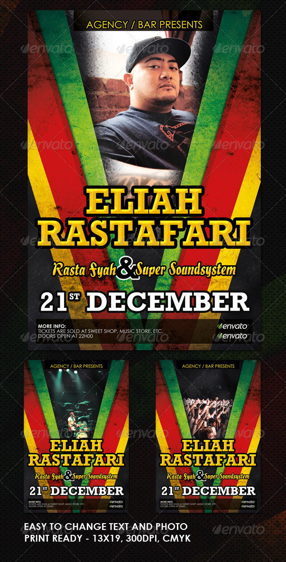 Jamaican Party Flyer Template