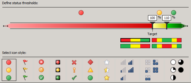 KPI Status Indicator Icon