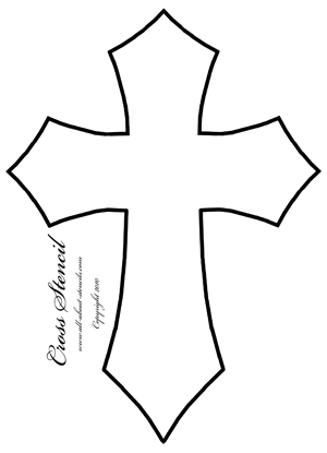 Large Printable Cross Stencil Large Printable Cross Stencil