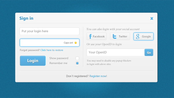 Login-Form Design