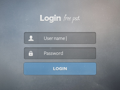 Login-Form PSD