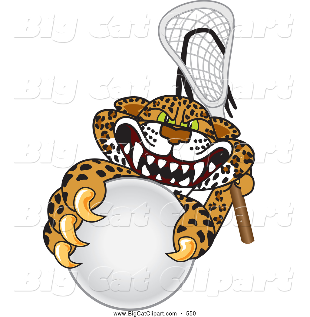 Mean Looking Cartoon Leopard