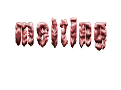 Melting Word Font