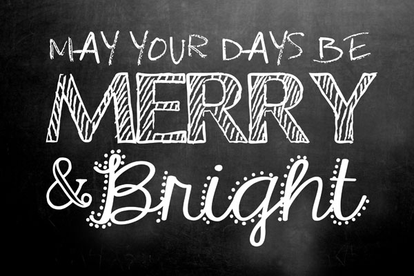 Merry Christmas Chalkboard Font