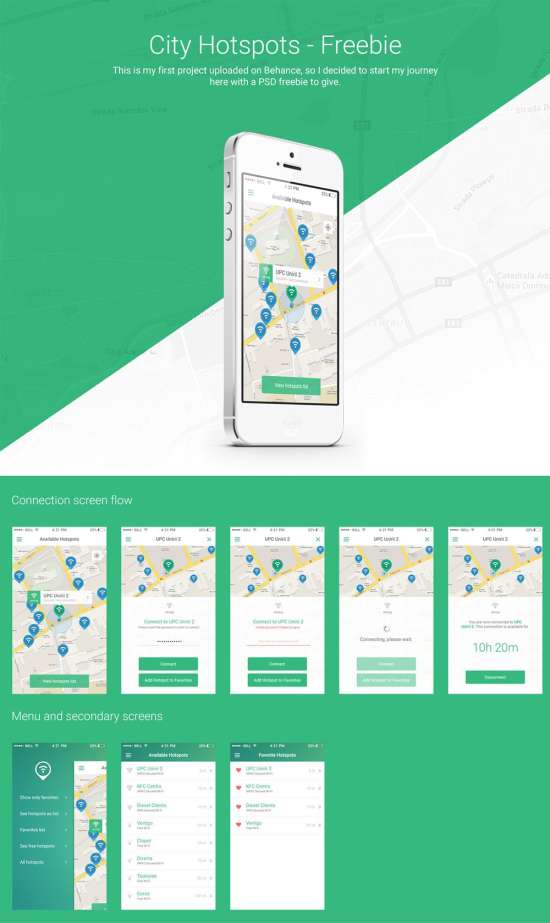 Mobile-App UI PSD Free Download