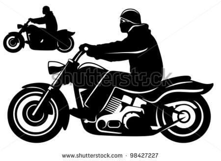 13 Motorcycle Silhouette Vector Art Images