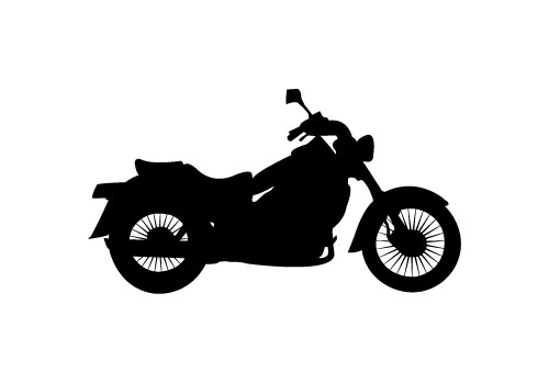 Motorcycle Silhouette Vector Free