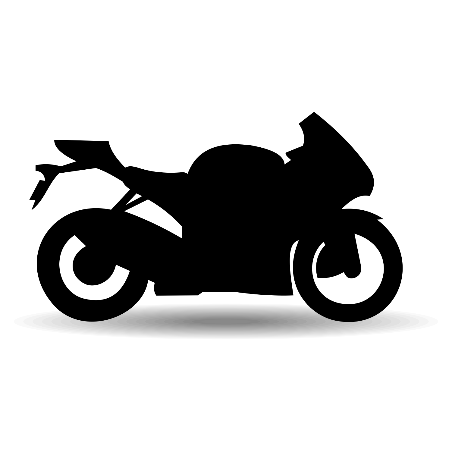 Motorcycle Silhouette Vector Free