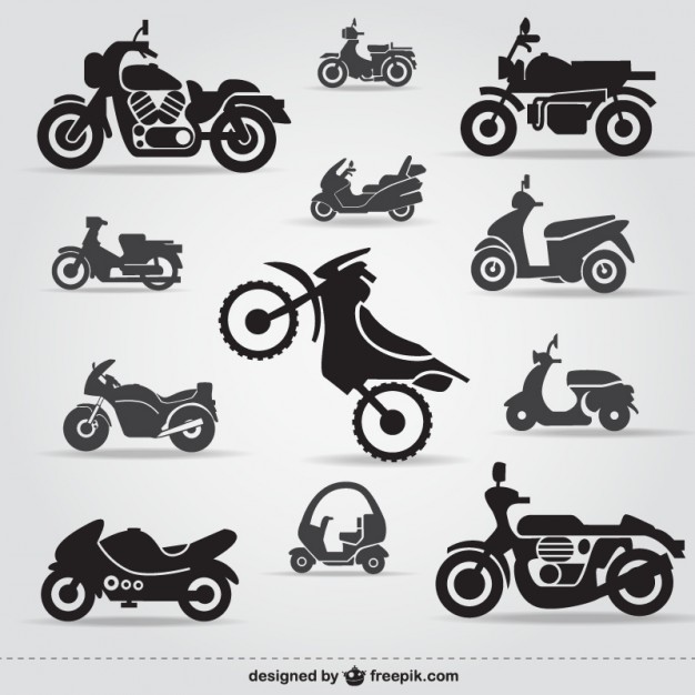 Motorcycle Silhouette Vector Free