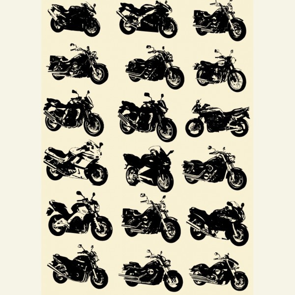 Motorcycle Silhouette Vector Free