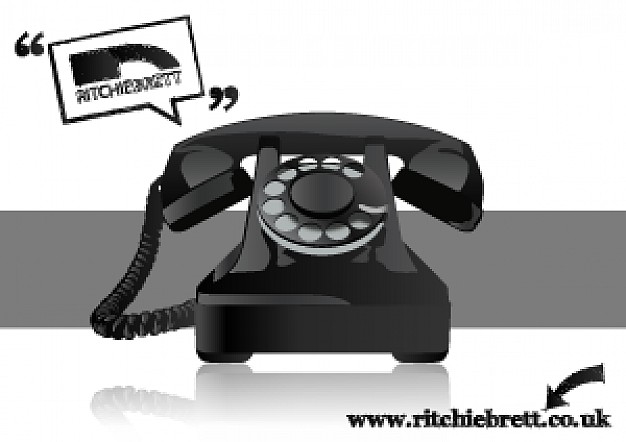 Old Telephone Vector Free