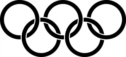 Olympic Rings Clip Art Black and White