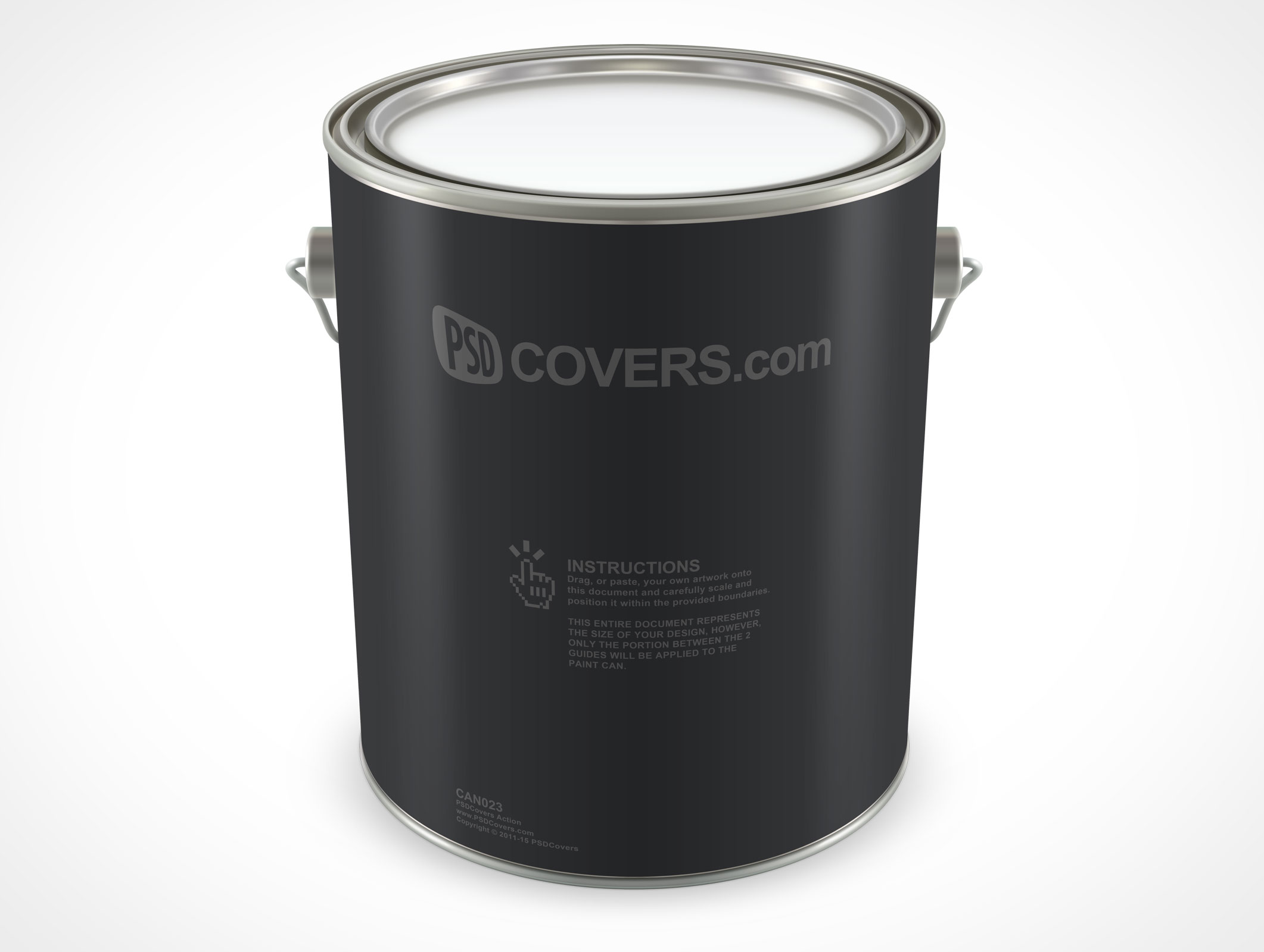 Paint Can Top View Paint Can Top View